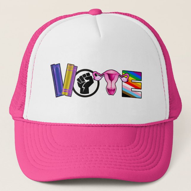 Casquette Vote pour les droits de l'homme (Devant)