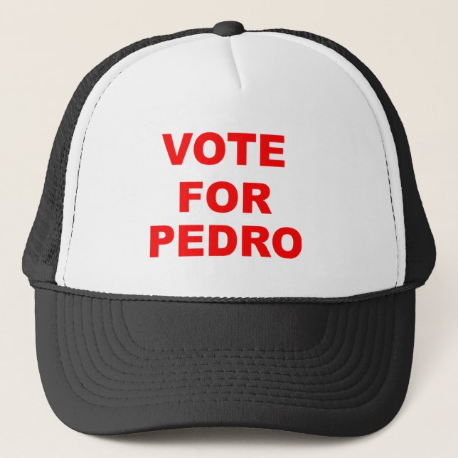 Casquette Vote pour Pedro (Devant)