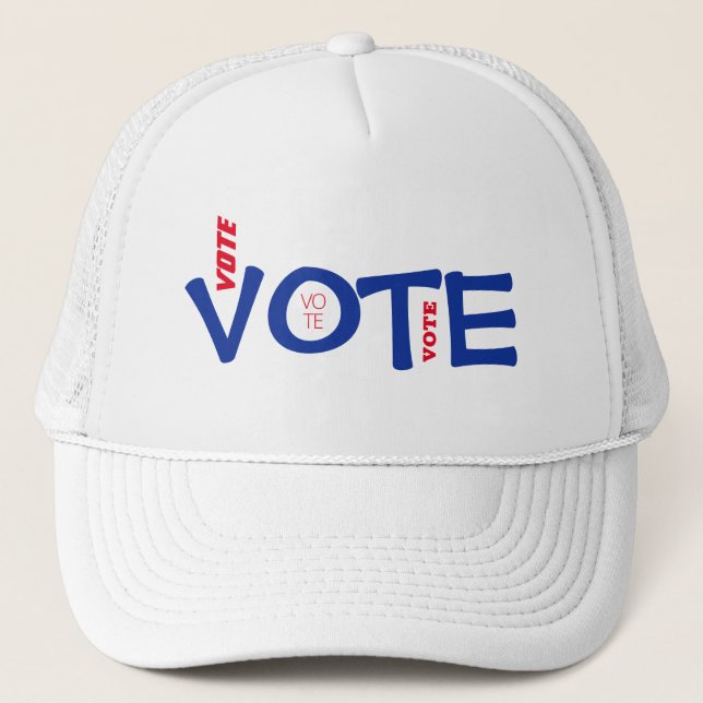Casquette Vote Rouge Blanc et Bleu (Devant)