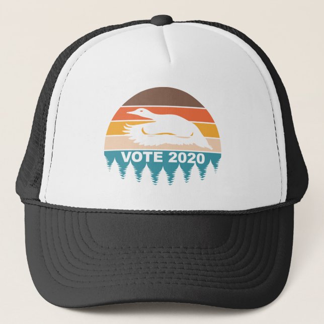 Casquette Vote Vintage Rétro Canard 2020 (Devant)