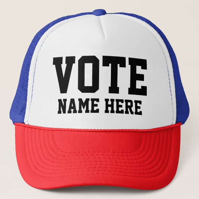 CASQUETTE VOTER LE NOM PERSONNALISÉ (Devant)