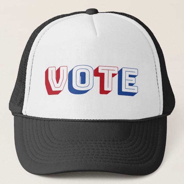 Casquette Votez ! Chapeau de camion (Devant)