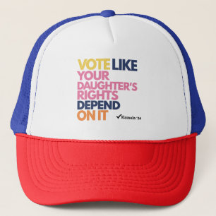 Casquette Votez comme si les droits de votre fille en dépend