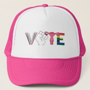 Casquette Votez Féministe Droits des Femmes Livres Interdits