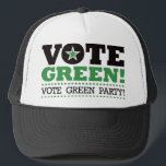 Casquette Votez Vert ! Votez Parti Vert !<br><div class="desc">Votez Vert ! Votez Parti Vert !</div>