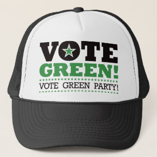 Casquette Votez Vert ! Votez Parti Vert !