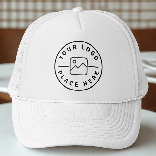 Casquette Votre entreprise Logo Simple Personnalisé (Trucker hat with custom company business logo)