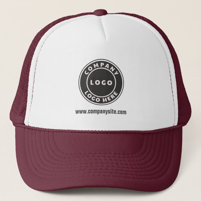 Casquette Votre logo d'entreprise et votre site Web Nouveau  (Devant)