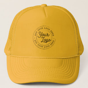 Casquette Votre logo d'entreprise Personnalisé Simple Jaune