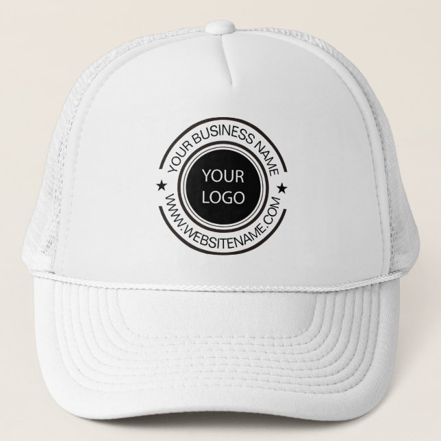 Casquette Votre logo et texte d'entreprise personnalisé (Devant)
