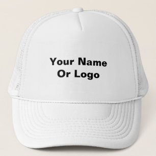 Casquette Votre Nom Ou Logo Classique Blanc