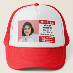 Casquette VOTRE photo et votre texte manquants