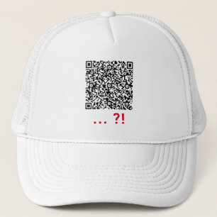 Casquette Votre QR Code Scan Info Fun Personnaliser Trucker