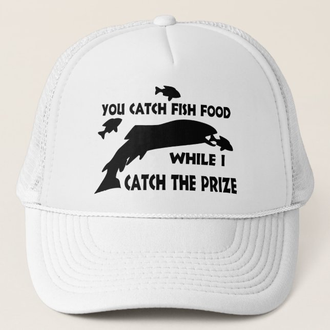 Casquette Vous attrapez la nourriture pour poissons (Devant)