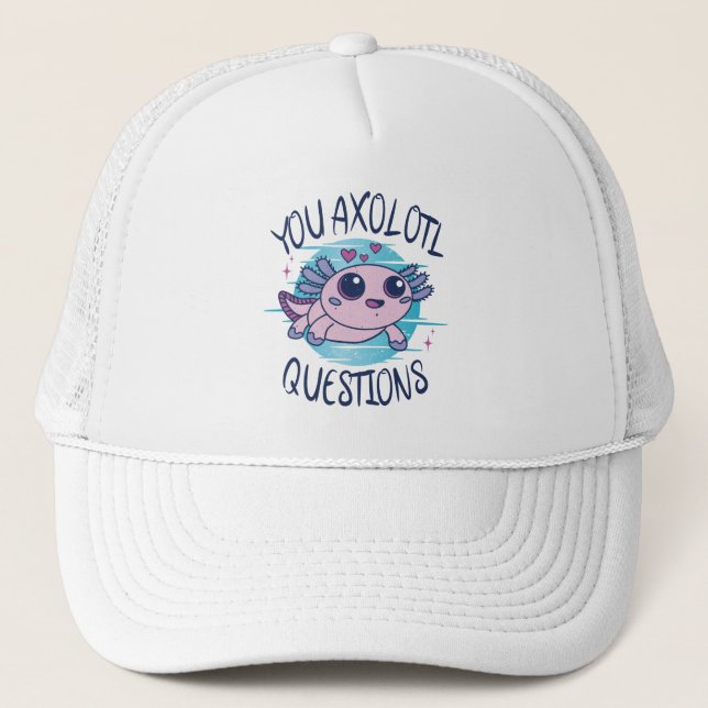 Casquette Vous avez des questions axolotales (Devant)
