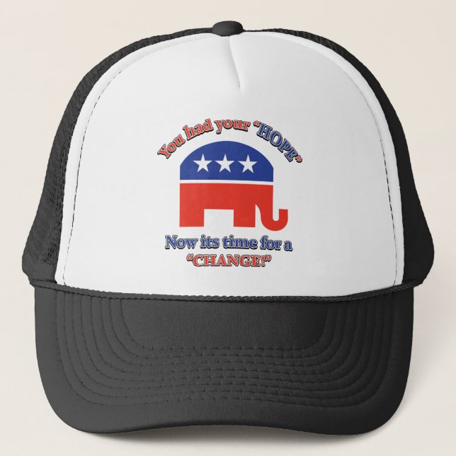 Casquette Vous avez eu votre espoir son temps pour le change (Devant)
