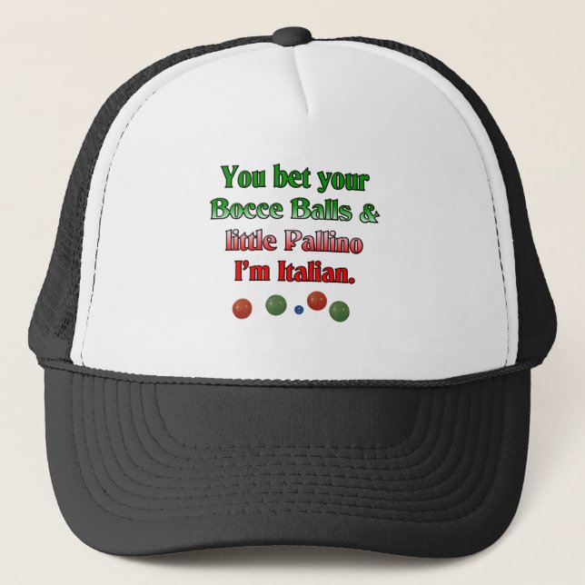 Casquette Vous avez parié vos boules de Bocce et peu de (Devant)