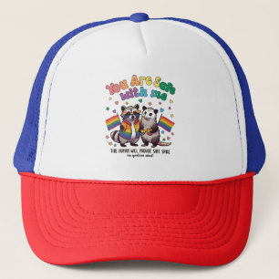 Casquette Vous êtes en sécurité avec moi LGBT Raccoon Animal