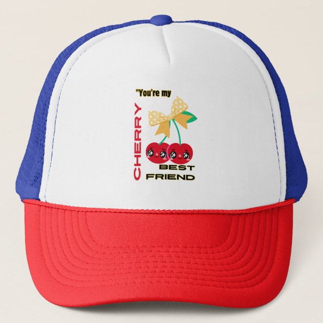 CASQUETTE VOUS ÊTES MON MEILLEUR AMI CHERRY (Devant)