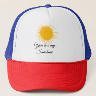 Casquette vous êtes mon soleil jaune orange rayons de soleil
