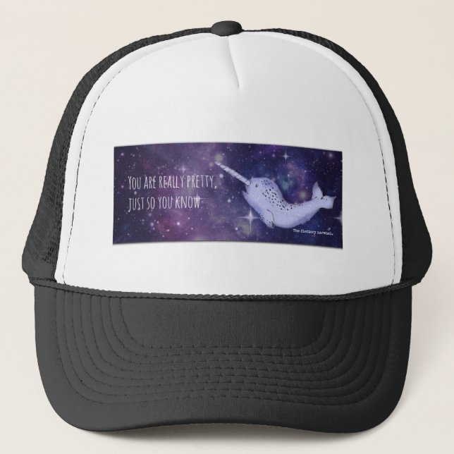 Casquette "Vous êtes" Narwhal vraiment joli (Devant)
