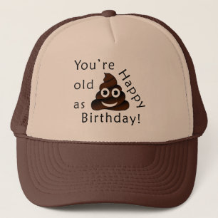Casquette Vous êtes vieux en tant que… joyeux emoji drôl