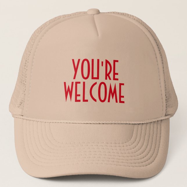 Casquette Vous êtes Welcome Trucker Hat (Devant)