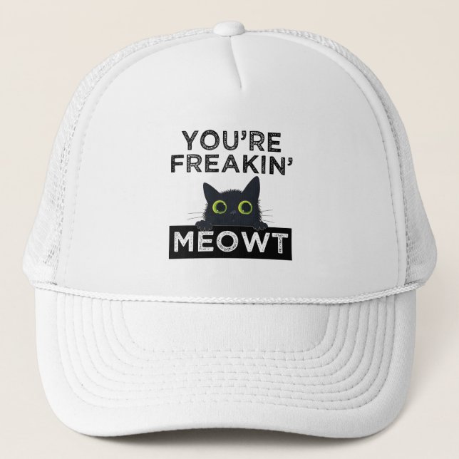 Casquette Vous me faites carrément miauler (Devant)