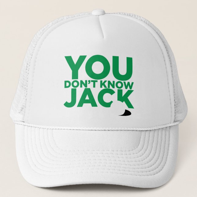 Casquette "Vous ne connaissez pas Jack " (Devant)