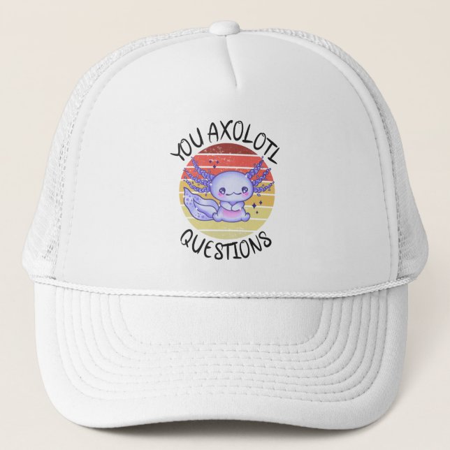 Casquette Vous questions axolotl (Devant)
