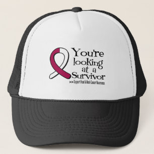 Casquette Vous regardez un survivant du cancer du cou de têt