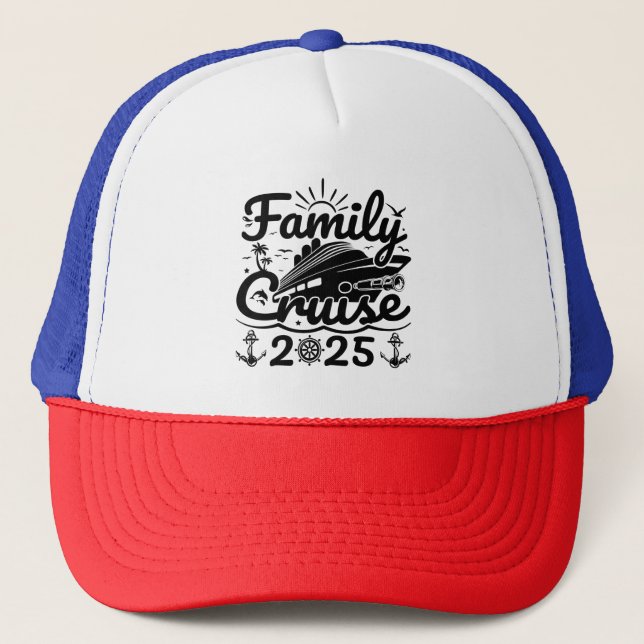 Casquette Voyage cool Croisière amoureuse croisière en famil (Devant)