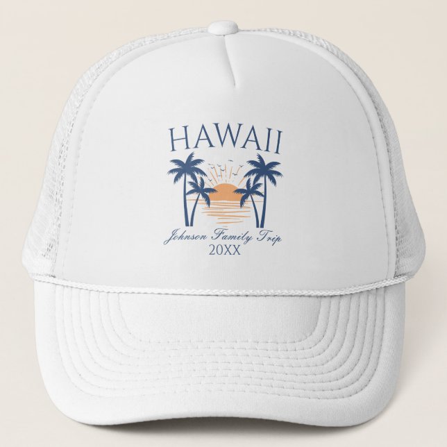 Casquette Voyage en famille Hawaii (Devant)