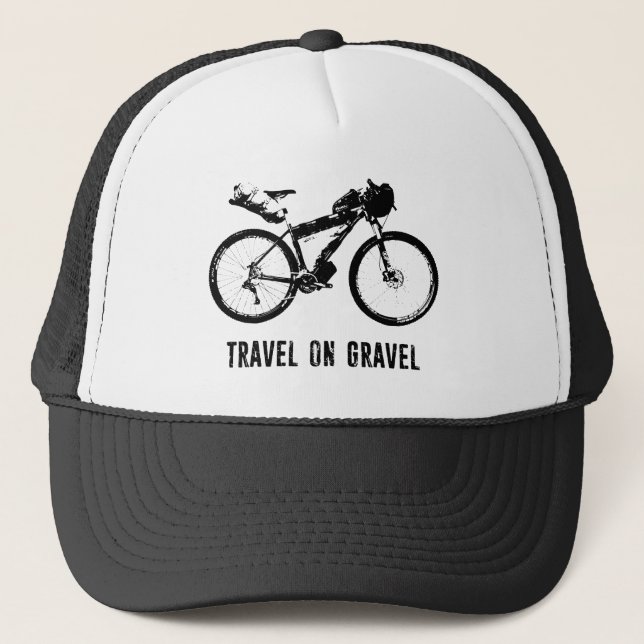 Casquette Voyage Sur Le Vélo Gravel (Devant)
