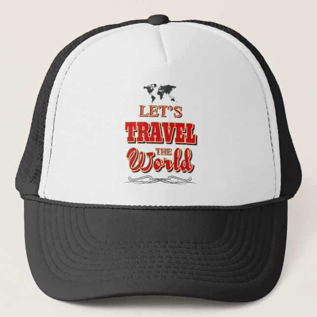 Casquette Voyageons dans le monde (Devant)
