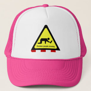 Casquette Voyageurs en état d'ébriété traversant ⚠ panneau t