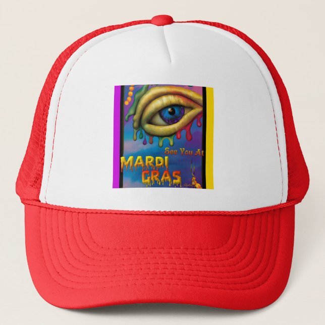 Casquette Voyez-vous à Mardi Gras Eye (Devant)