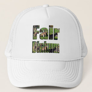 Casquette Vrai mot d'argot australien Fair Dinkum avec des k