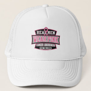 Casquette VRAI rose de vêtements pour hommes pour le cancer