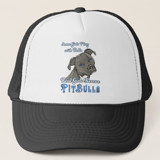 Casquette Vrais pitbulls de délivrance de filles (Devant)