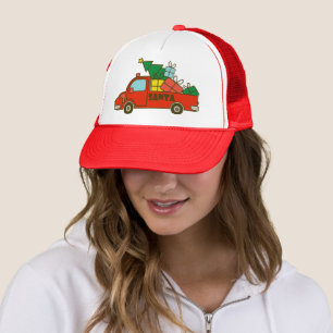 Casquette Vue latérale du camion père Noël Joyeux Noël