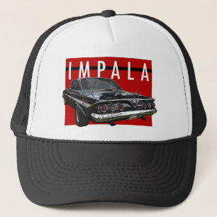 Casquette Vue noire d'arrière supérieur de bulle d'impala de