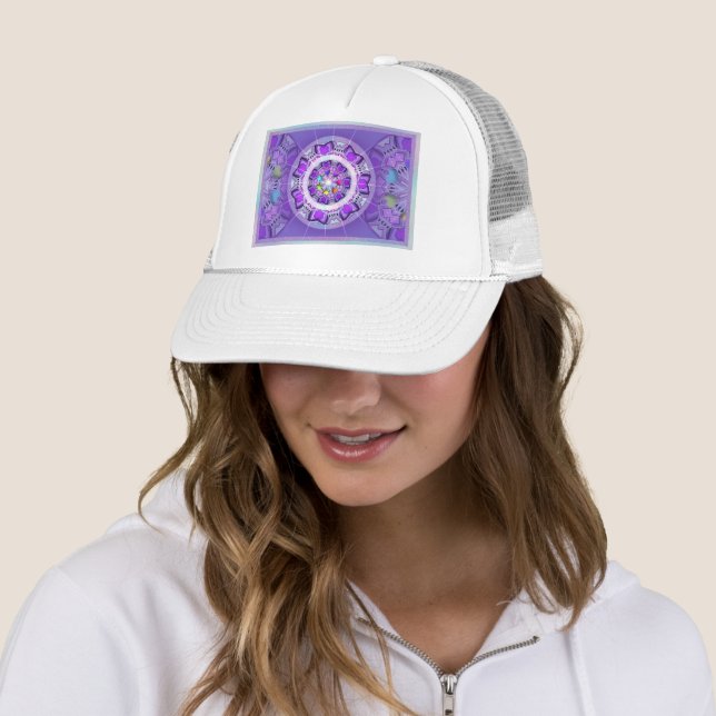 Casquette W2 pourpre (En situation)
