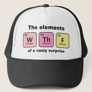 Casquette 'W Th F : Les éléments d'une mauvaise surprise' dr