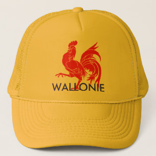 Casquette wallonie de wallon de coq
