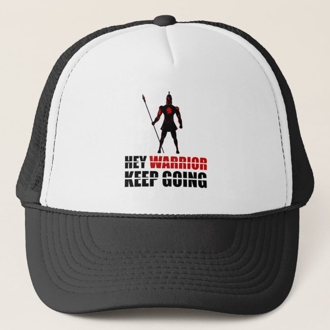 Casquette Warrior keep going (Devant)
