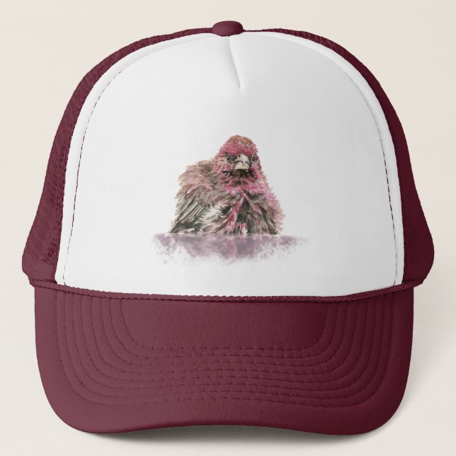 Casquette Watercolor House Find Bird Bath Faune (Devant)