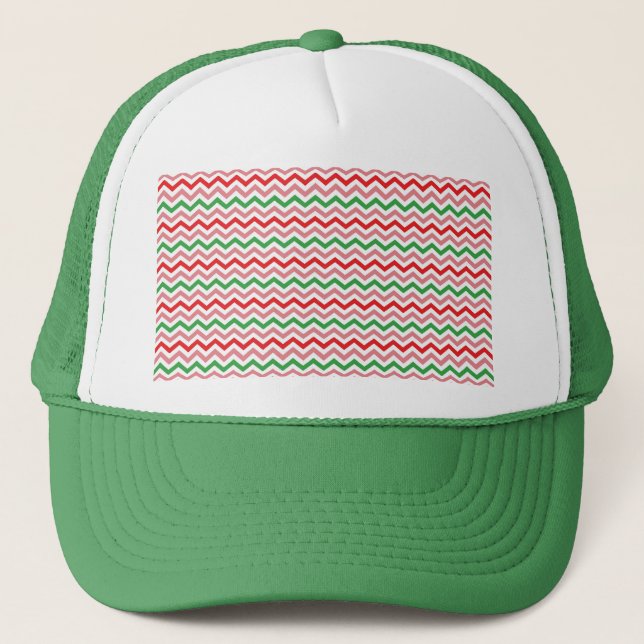 Casquette Watermelon Summer Zigzag Stripes Motif-56209 (Devant)