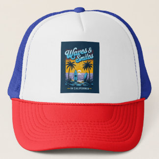 Casquette Waves & Smiles in California – Beach Vibes Cap