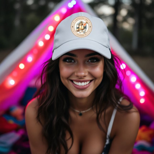 Casquette Week-end de célibataire de la mariée de camping (Camp Bride Bachelorette Weekend Trucker Hat)